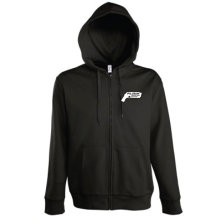 TROOPER ZIP HOODY - DEEP BLACK