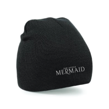 EMBROIDERED BEANIE - BLACK