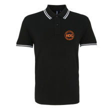 H.O.G Polo In Black/White